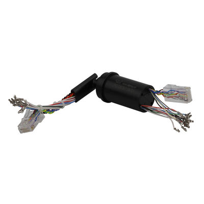 Gigabit Ethernet Kapsülü Elektrik Kayma Halkası Akım ve Sinyal Aktarma