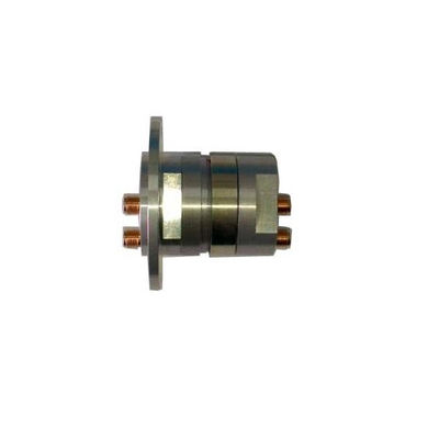 RF Koaksiyel Döner Ortak Çift Kanal Kayma Halkaları IP60 Kompakt Sinyal Kayma Halkaları 30 rpm'e kadar hız
