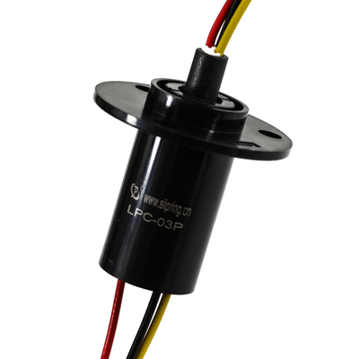 Mini Tip Rüzgar Türbini Kayma Halkaları, 3 Devre 10A Kapsül Uzunluğu 42.53mm, CCTV Pan İçin