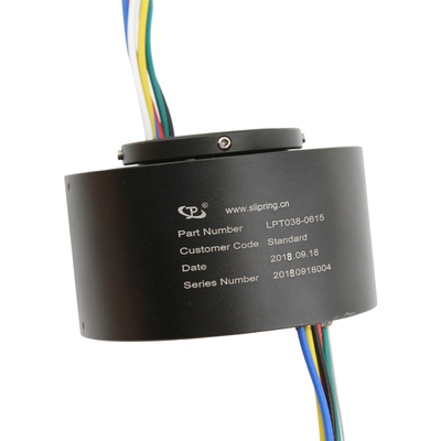 6 Devre 15A Çapraz Kayma Halkası 38.1mm 300 rpm