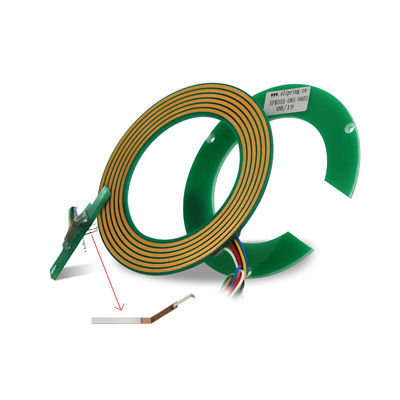 Yüksek Hızlı 5A Akım Rating Pancake Slip Ring 25mm Delik Boyutu ve 220VDC/AC Voltaj Rating