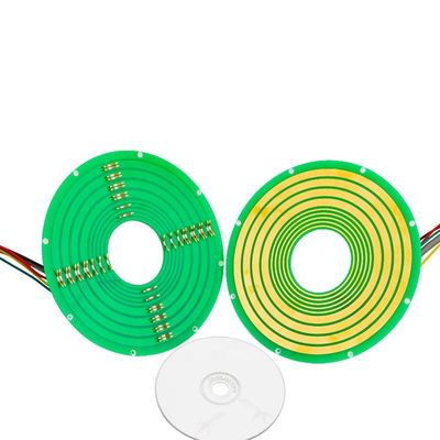 Pancake Slip Ring LPK Serisi, endüstriyel ekipman için 5 devre 12A değerli akım ve 240 VDC voltajı ile