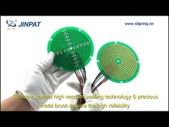 Kablo Makaraları için 2 Devreli, 5A'lik Düz Tip Yönlendirmeli Krep Kayma Halkası